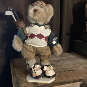 Golf Brass Button Sports Bear “Crosby”